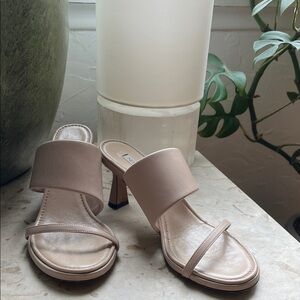 Elegant Nude Heeled Sandals